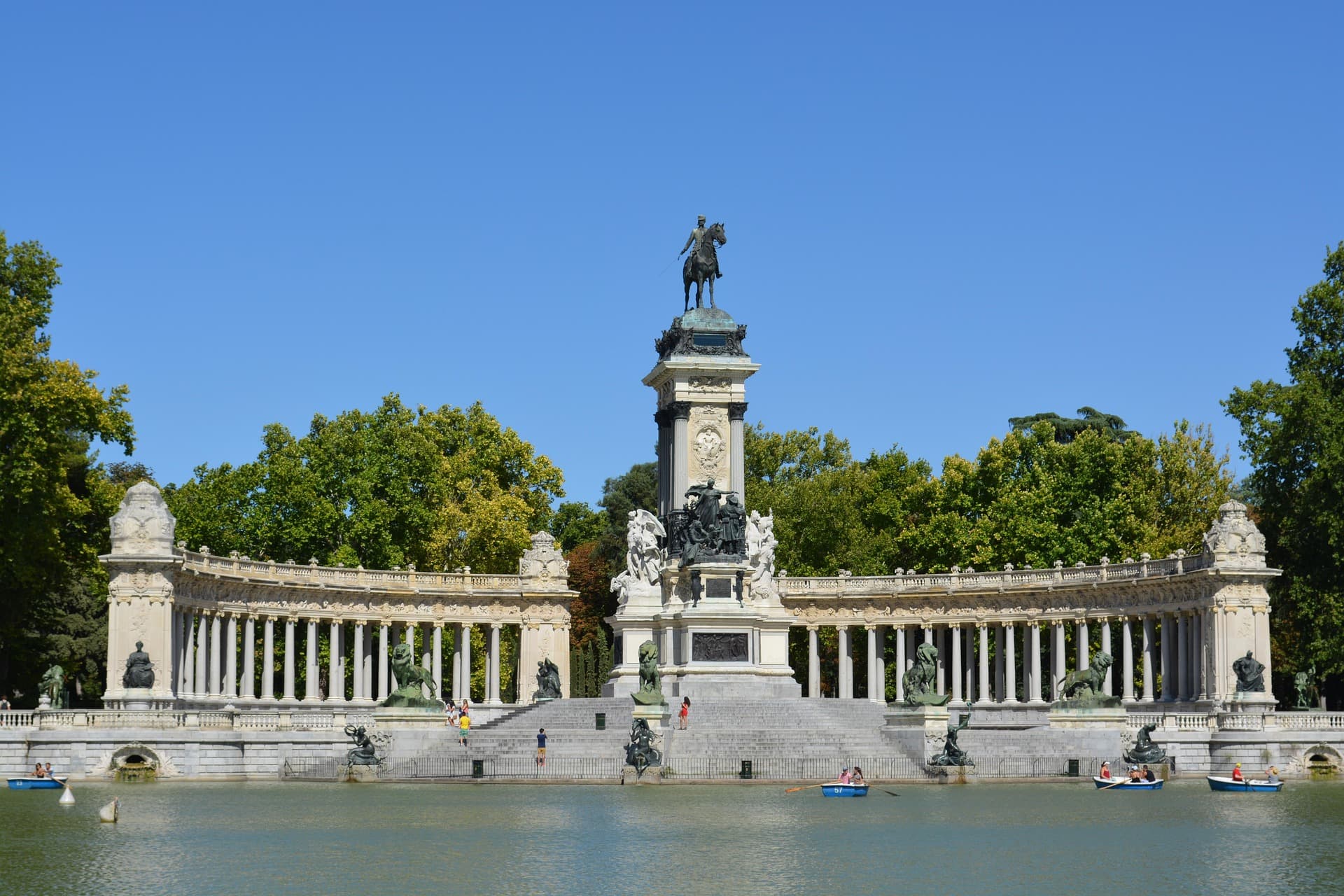 Paseo arbolado en El Retiro